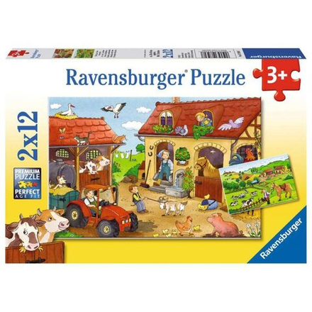 Ravensburger - Работа на ферме 2 x 12 деталей. 075607
