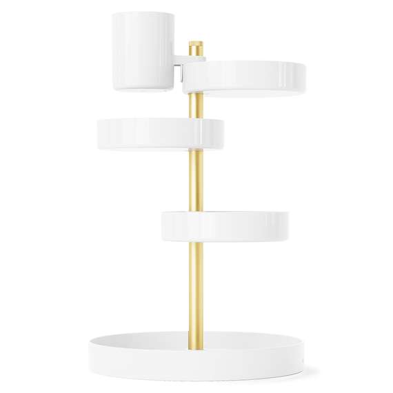 Органайзер настольный pirouette, белый/латунь