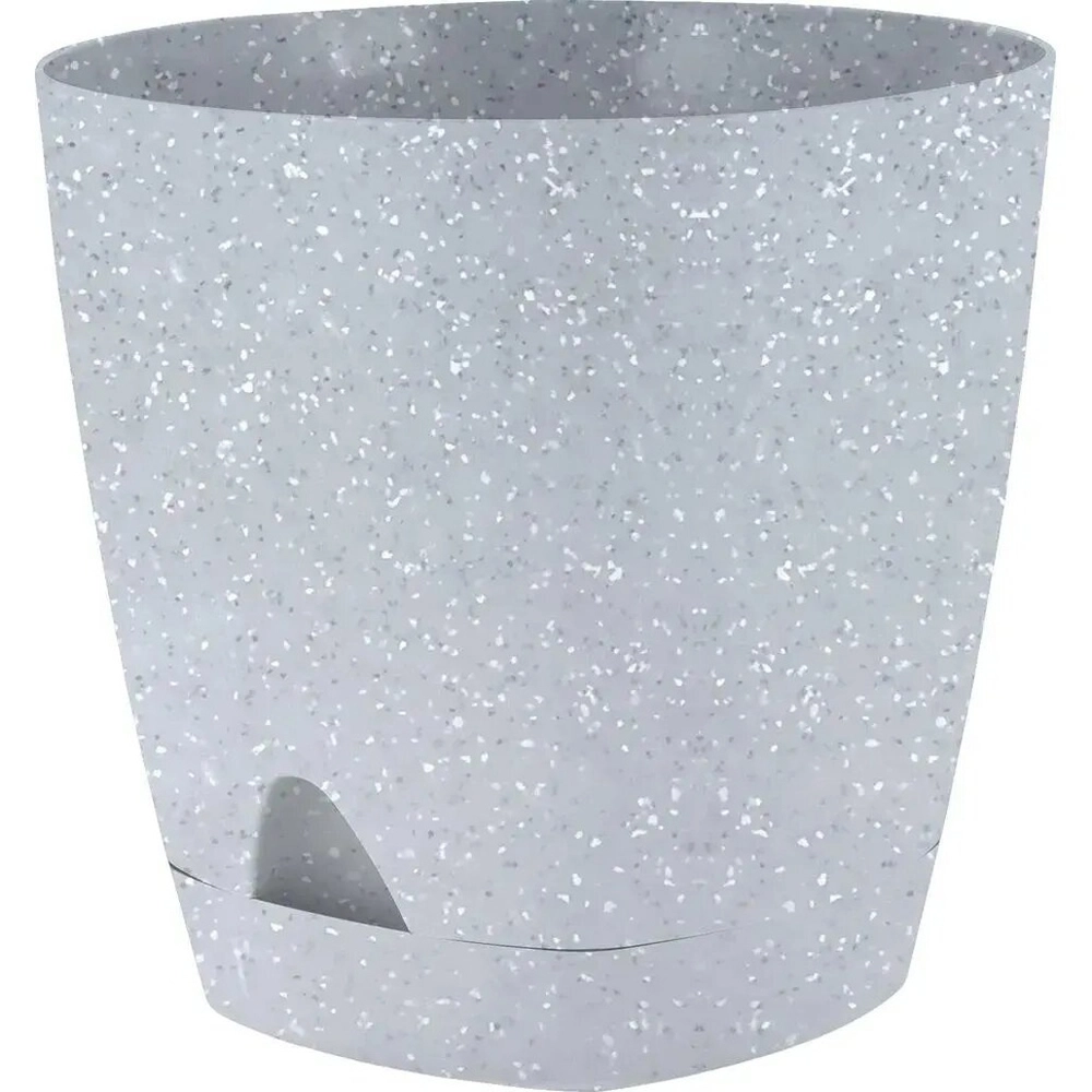 Горшок для цветов InGreen Amsterdam D140мм 1,35л с прикорневым поливом, светлый камень