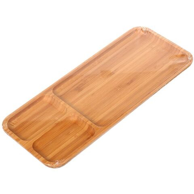 Менажница бамбук, 38.7х15.5 см, 3 секц, Y6-2563