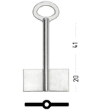 Заготовка сувальдного ключа 12790 SEF7D