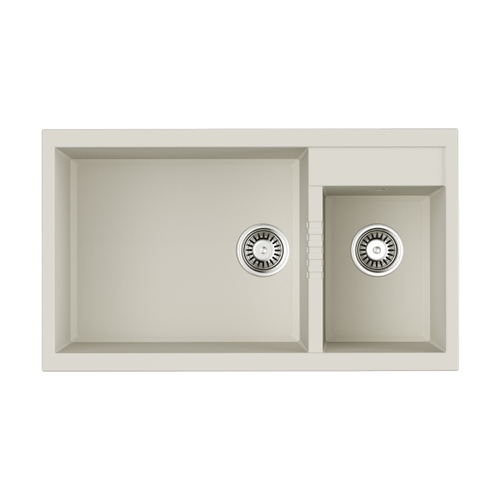 кухонная мойка Omoikiri Tedori 86-2-LB-WH Tetogranit/белый