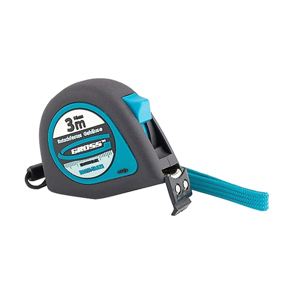 Рулетка Gross Ergonomisch, магнитный зацеп, обрезиненная, 5 м x 19 мм