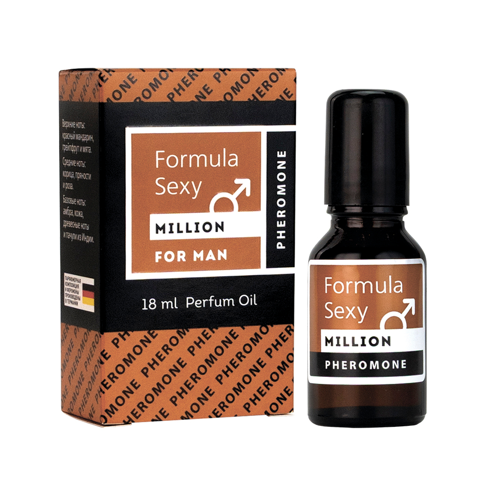 Парф.масло с феромонами для мужчин Formula Sexy "Million" - 18ml for men/24