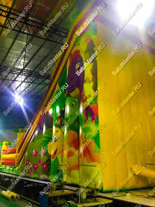 Надувной батут-горка "Тропические приключения"