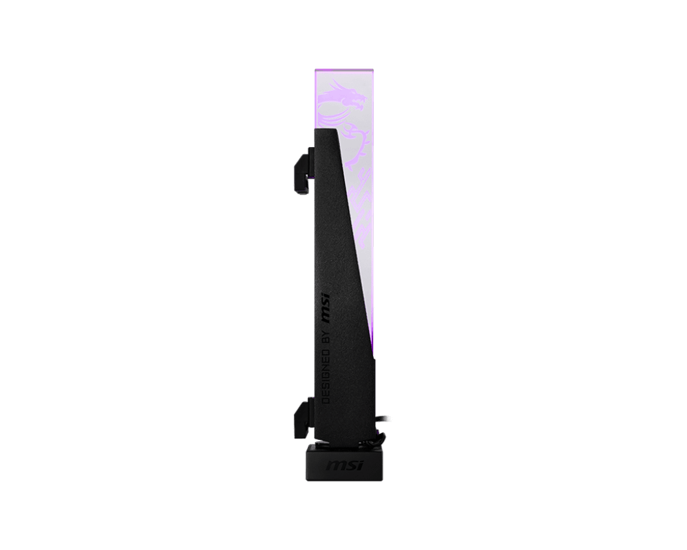 Вертикальный ARGB держатель Видеокарты MSI MPG ARGB GRAPHICS CARD STAND 3-pin ARGB Black