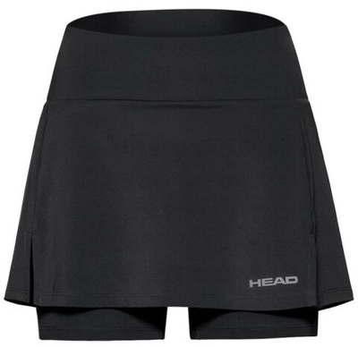 Юбка для девочки теннисная Head Club Basic Skort - black