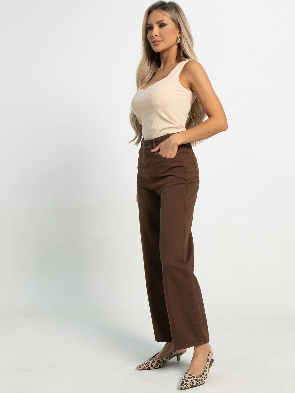 Джинсы Триумф (коричневый) Б15703-13М LT Collection