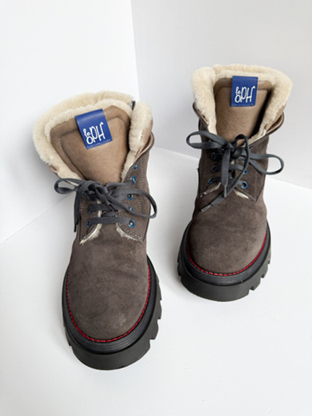 Замшевые ботинки Leoph нат. мех, 38