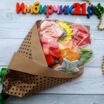 Имбирные пряники цветы