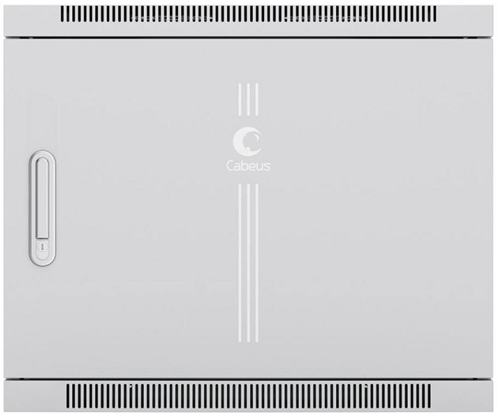 Шкаф настенный 19", 12U Cabeus SH-05F-12U60/35m-R
