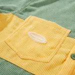 Рубашка YMKASHIX Velvet Button Зеленая