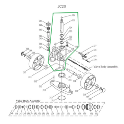 Ось крепления ручки для гидравлических тележек DF25