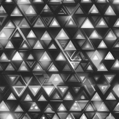 Треугольники неоновые черно-белые