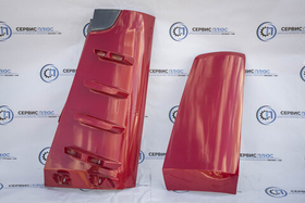 Обтекатель кабины красный левый в сборе Shacman X5000 DZ14251110520
