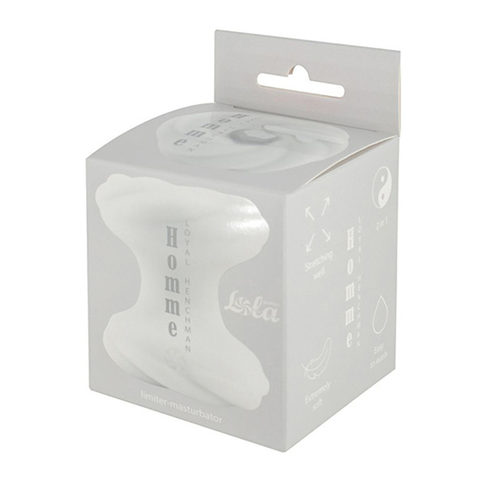 Белый мастурбатор-стоппер 8см Lola Games Homme Loyal Henchman 7010-02lola
