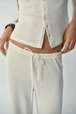 ZARA БРЮКИ В СТИЛЕ РУСТИК, ЭКРЮ
