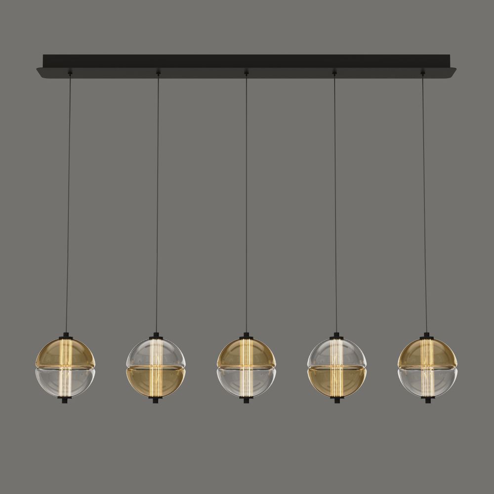 Подвесной светильник MD24022079-5B black/amber