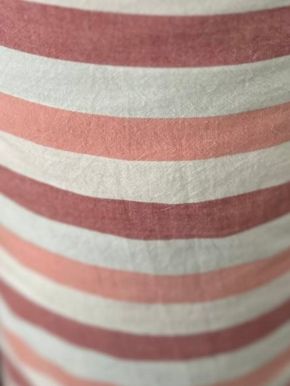 КПБ Евро с простыней на рез. 180х200 ВАРЕНЫЙ ХЛОПОК "Широкая розовая полоса"