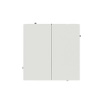 Выключатель двухклавишный, KANT, белый песок