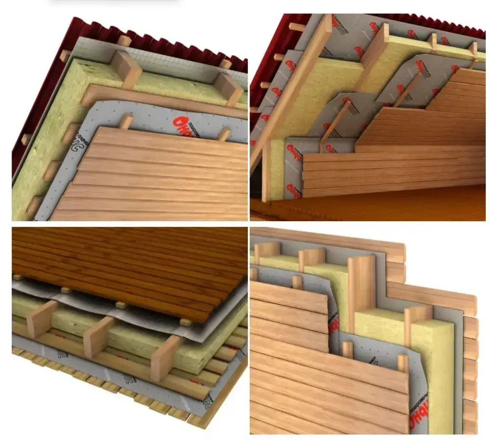 Пароизоляционная пленка пароизоляция Ондутис Смарт Б (Ondutiss Smart B), 70 м2, универсальная для кровли и стен с клеящей полосой