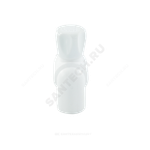 Кран шаровой PP-R белый Дн 20х1/2" НР угловой для радиатора RTP (РосТурПласт) 27807
