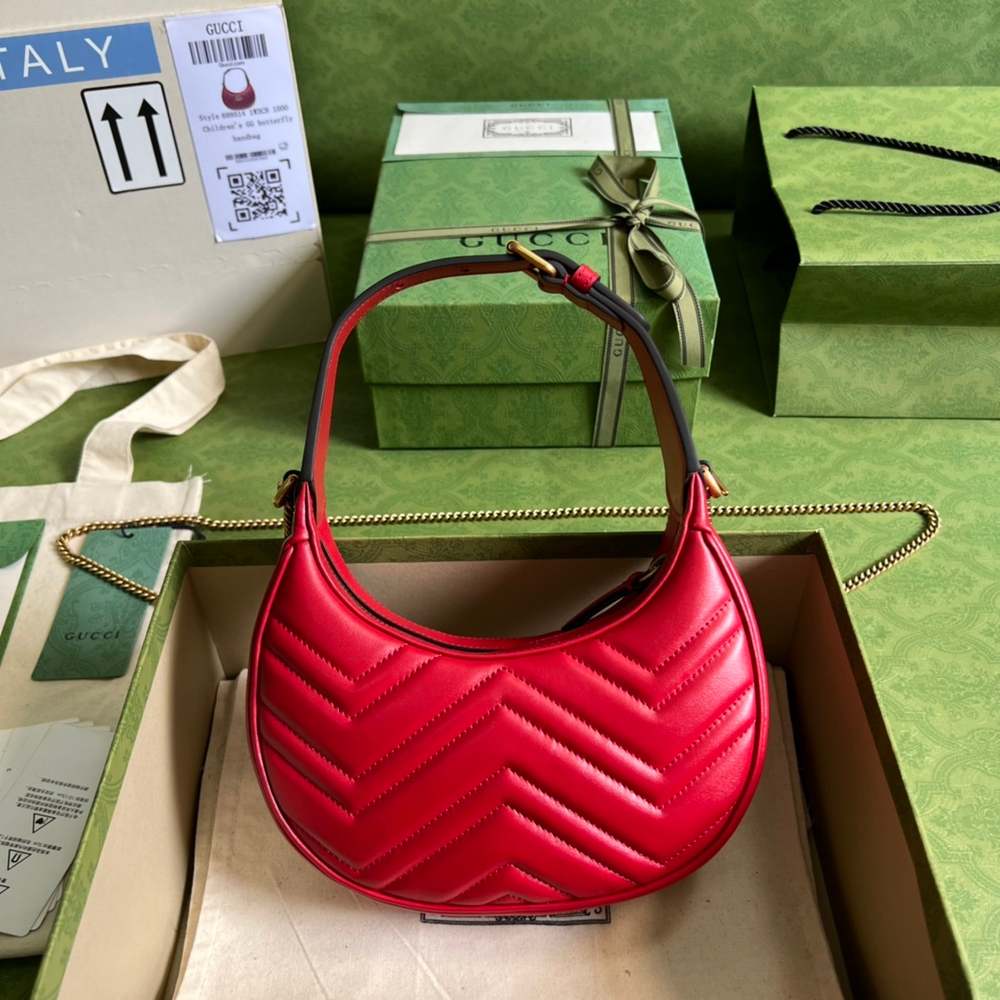 Gucci Marmont Half Moon Shaped Bag