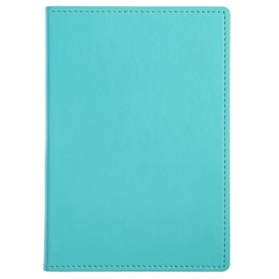 Ежедневник сшивка Hatber, A6, закладка-ляссе, бирюзовый, матовая, 176 л., 1 шт