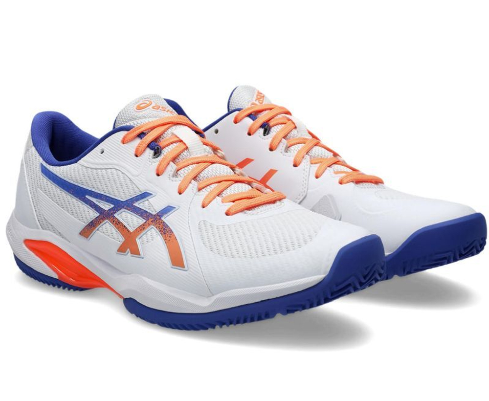 Мужские кроссовки для Падел Asics Solution Swift FF 2 Padel - white/dark cobalt