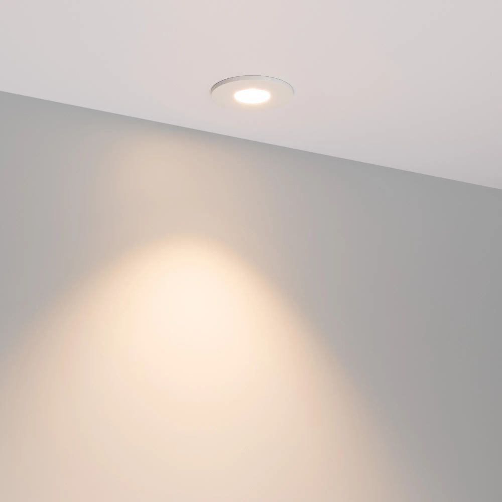 Светильник MS-GLORY-BUILT-R54-5W Warm3000 (WH, 60 deg, 230V) (Arlight, IP54 Металл, 5 лет) 047287