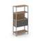 Shelf System Односекционный стеллаж четырехярусный с ящиками SN.STM-412 Дуб Табак/Антрацит/Металл Се