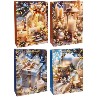 Пакет подарочный «Волшебный очаг» 31*42*12 см, микс