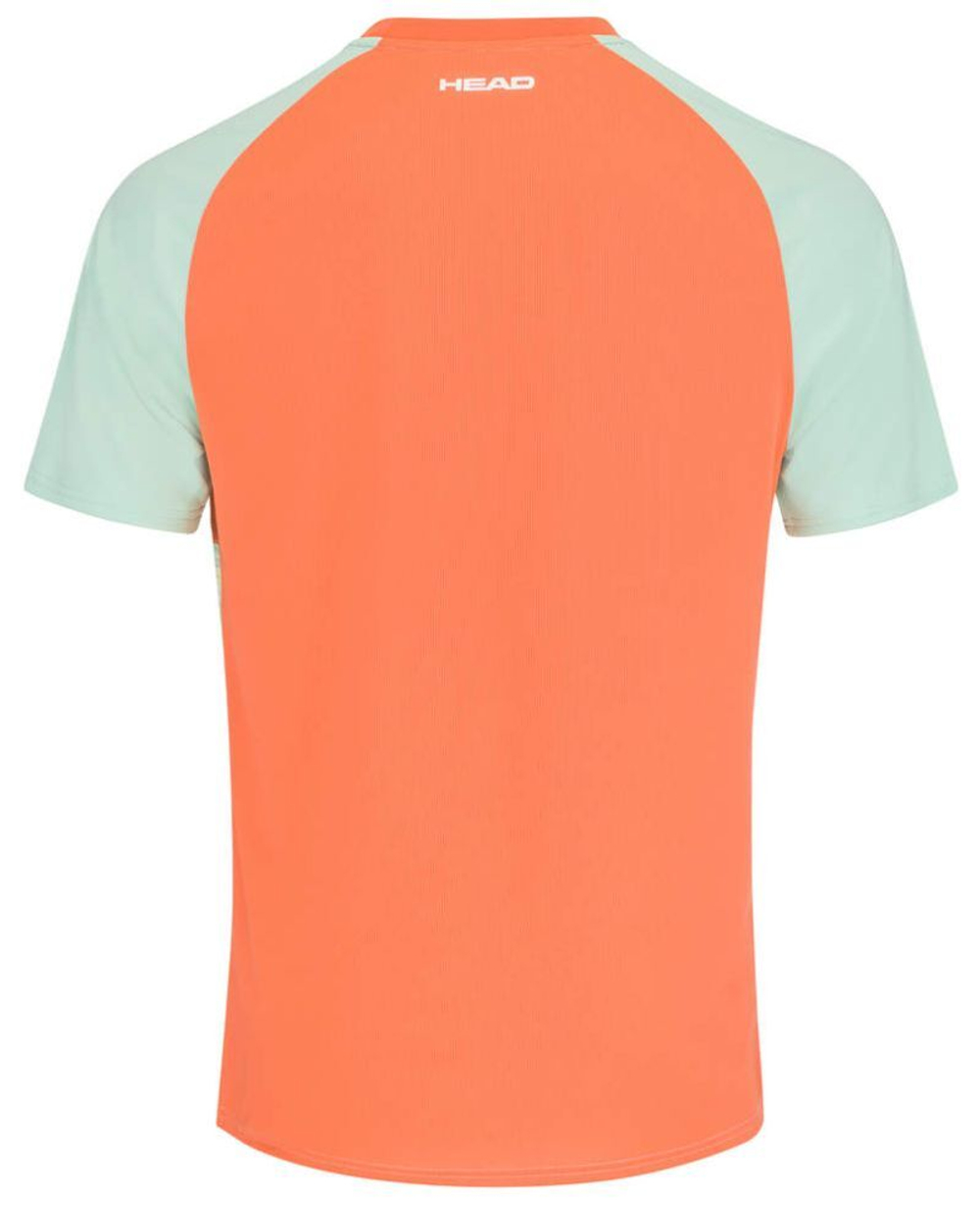 Мужская теннисная футболка Head Topspin T-Shirt - поясtel green/print vision