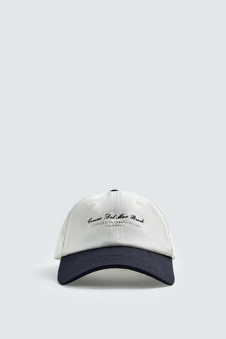 ZARA КЕПКА С КОМБИНИРОВАННОЙ ВЫШИВКОЙ, ЭКРЮ