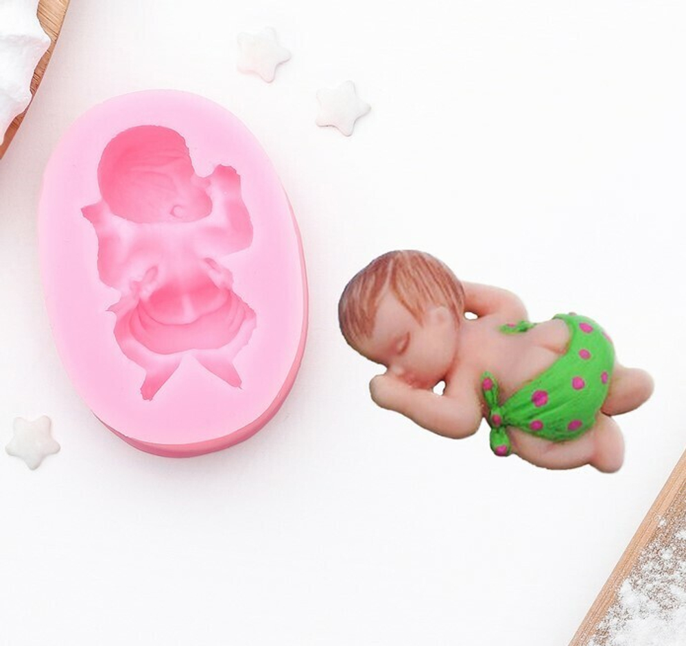 Молд силиконовый «Малыш в трусах», 6,5х4,5 см