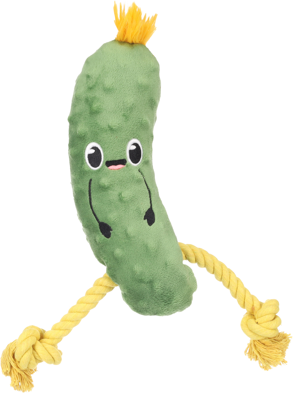 Игрушка для собак Огурец корнишон, 9 х 6,5 х 30 см, плюш, зелёный, Flamingo