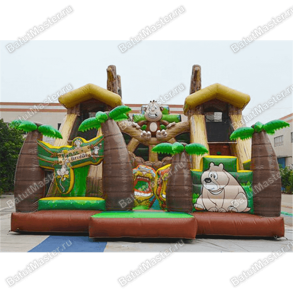 Надувной батут "Лесной мостик"