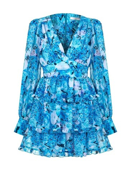 Платье мини "I said yes", бирюзовый