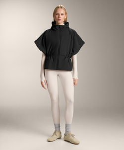 Oysho Утепленный жилет с капюшоном, черный