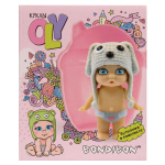 Куколка OLY в шапочке-ушанке в поильнике. Мальчик 8см, арт.3380-3 (Bondibon)