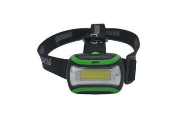 Фонарь налобный 3W GF307 черный/зеленый Gauss