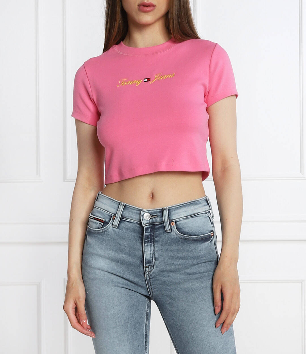 футболка Tommy Jeans - розовый(DW0DW14208)