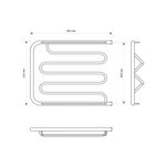 Полотенцесушитель MIXLINE SIMPLE PM2 60х80 1'' ПОЛКА