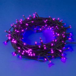 ULD-S1000-100-DGA PINK IP20 Гирлянда светодиодная. 10м. 100 светодиодов. Розовый свет. Провод зеленый. ТМ Uniel