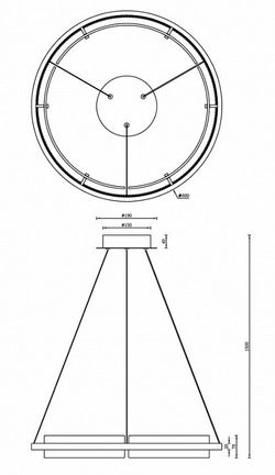 Подвесной светильник iLedex Meridian C4716-60 CR
