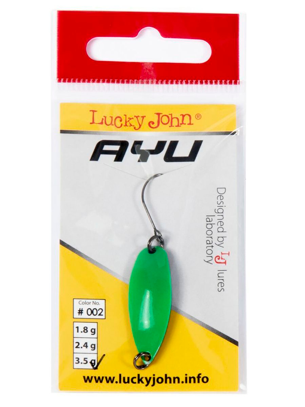 Блесна колеблющаяся Lucky John TR AYU длина 29мм/2.4г 006