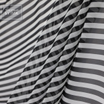 Шифон в черно-белую полоску