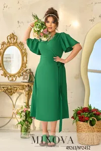 Платье 2452-зеленый Minova