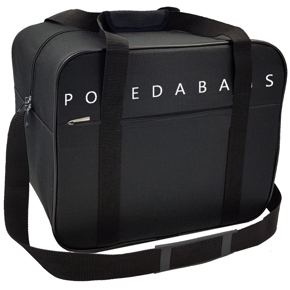 Сумка дорожная для ручной клади Pobedabags Стандарт плюс черная 36 x 30 x 27 см