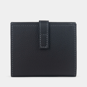 Кожаный кошелек, теленок черного цвета